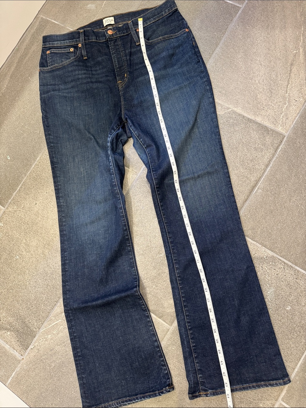 J. Crew Curvy Full-Length Demi-Boot Jeans  (Size 33) - Picture 5 of 7
